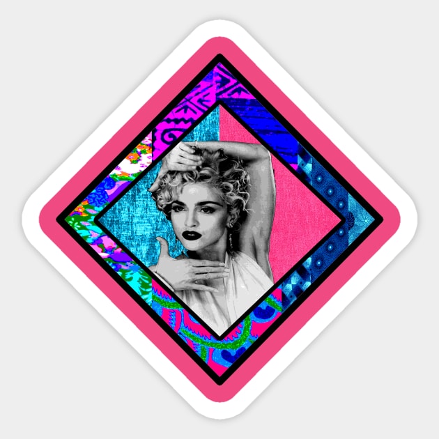 Madonna  in Pink Sticker by artbyomega